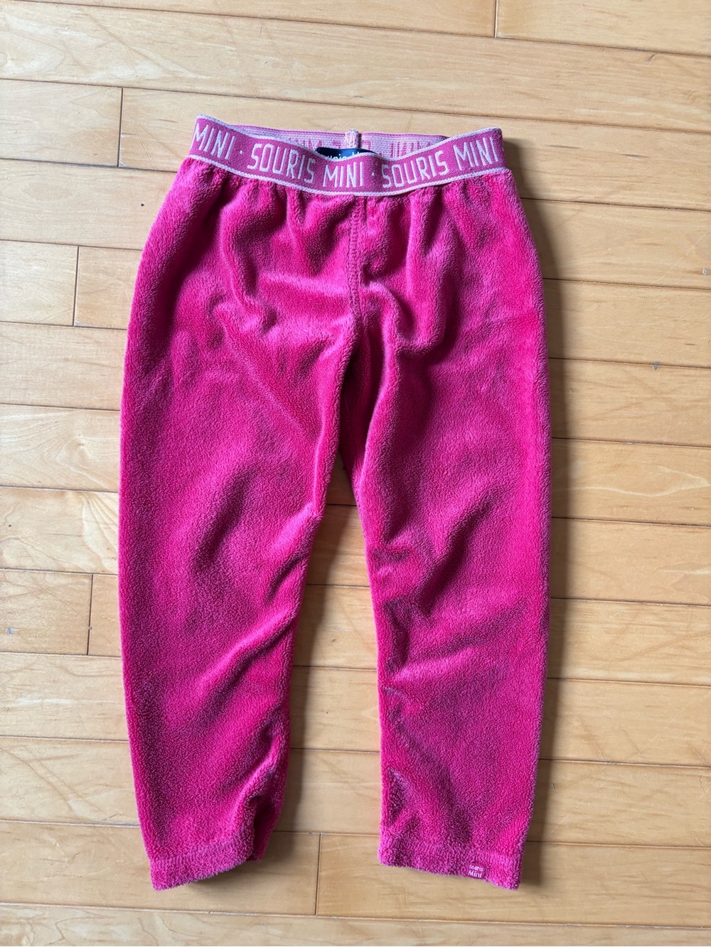 Mini Souris Girls' Pink Fleece Joggers